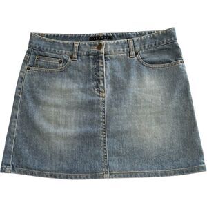 Theory Mini Denim Skirt